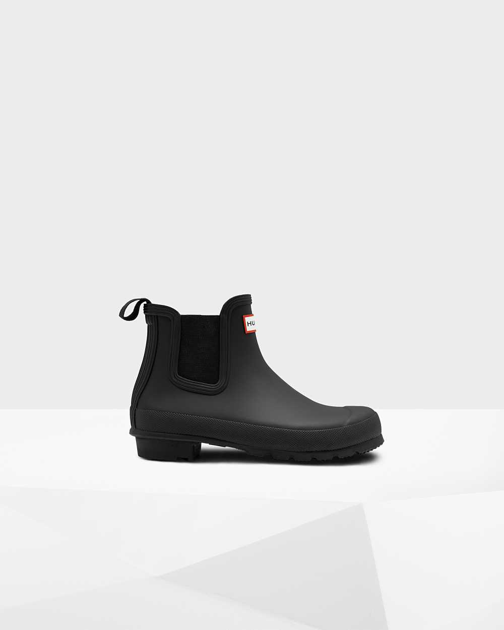 Womens Hunter Original Chelsea Boots Black | WANPSG-581